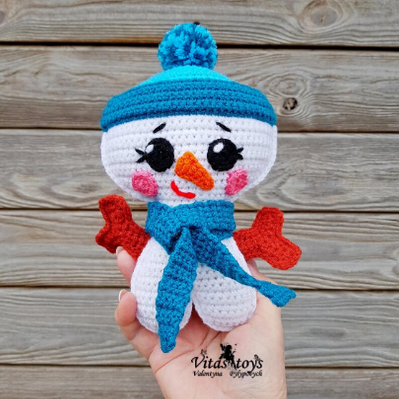 Winter Crochet Toy Mr. Snowman Ragdoll Easy Pattern Snowman - Etsy