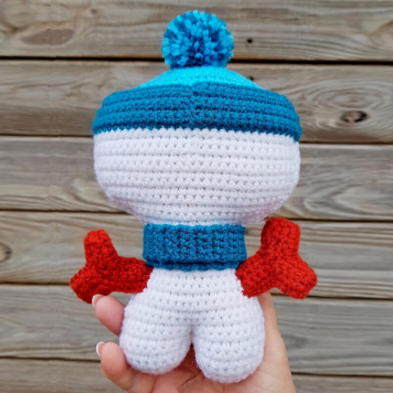 Winter Crochet Toy Mr. Snowman Ragdoll Easy Pattern Snowman - Etsy