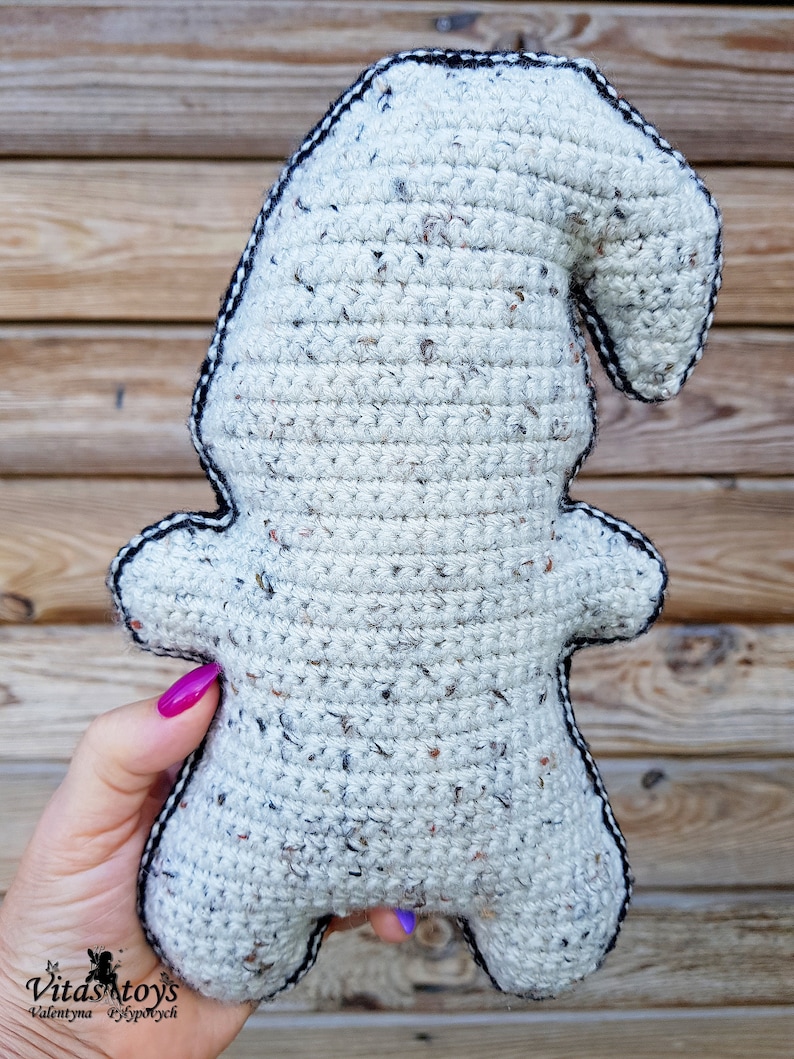 Crochet toy Oogie Boogie Halloween ragdoll Amigurumi ghost image 5