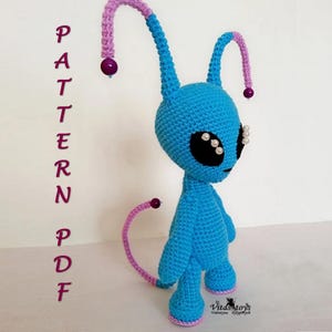 Patroon gehaakt alienjongen: amigurumi-monsterspeelgoed (pdf-patroon)