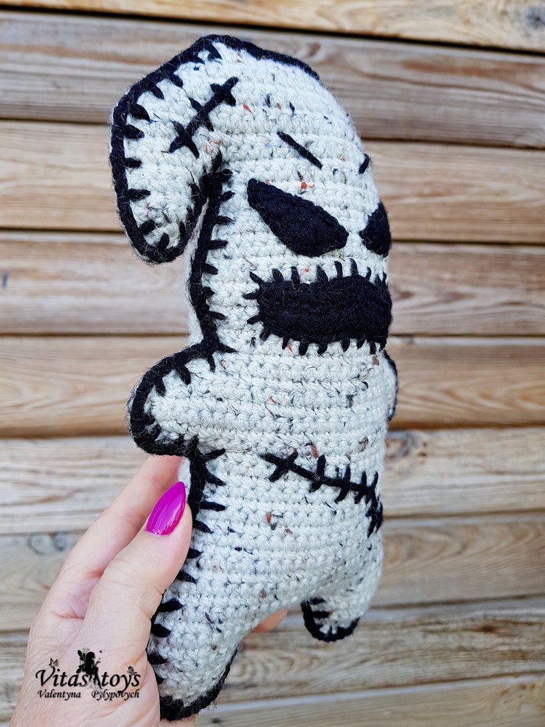 Crochet toy Oogie Boogie Halloween ragdoll Amigurumi ghost image 7