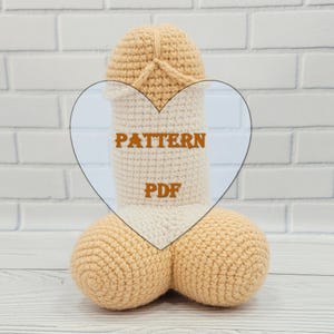 Amigurumi adult toy Dick crochet Penis toy pdf pattern