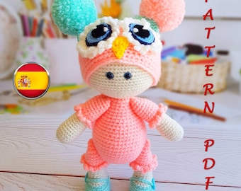 Patrón espaÑol museca amigurumi de ganchillo