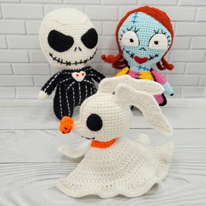 Jack Sally et Zero Ghost Amigurumi image 3
