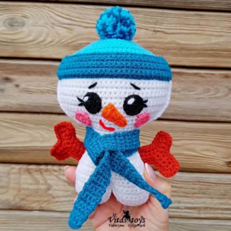 Winter Crochet Toy Mr. Snowman Ragdoll Easy Pattern Snowman - Etsy