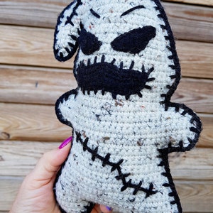 Crochet toy Oogie Boogie Halloween ragdoll Amigurumi ghost image 9