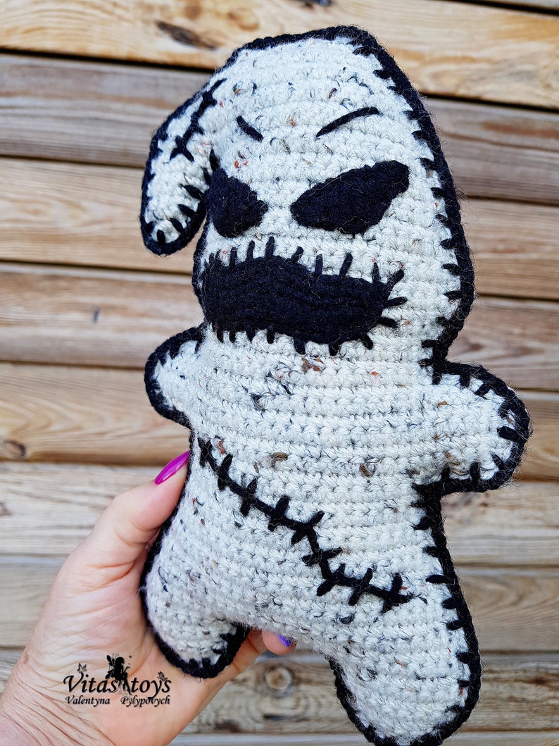 Crochet toy Oogie Boogie Halloween ragdoll Amigurumi ghost image 9