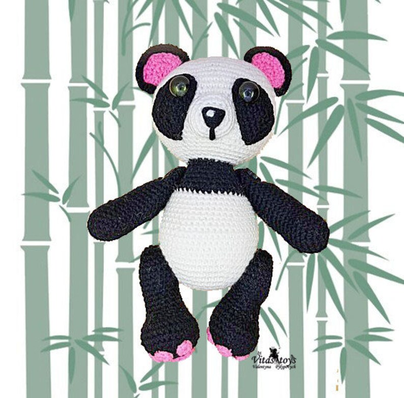 Amigurumi Panda Pdf Panda Crochet PDF Little Cute Panda | Etsy