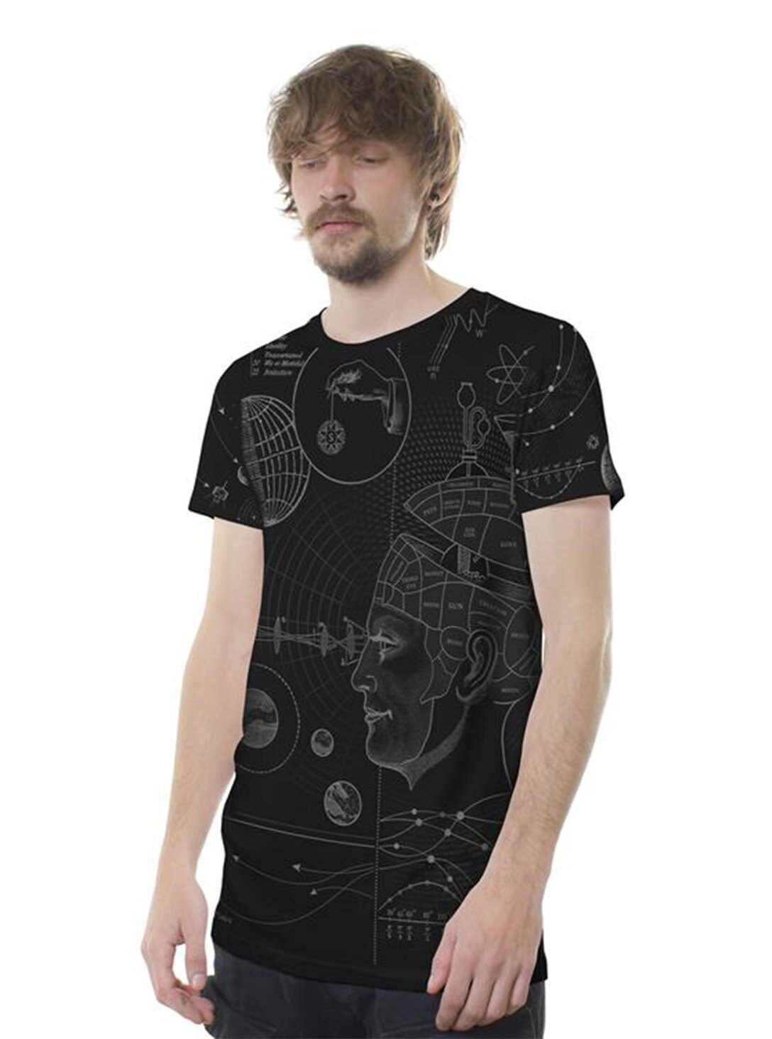 Men's All Over Print T-shirt Phrenology T-Shirt Full | Etsy