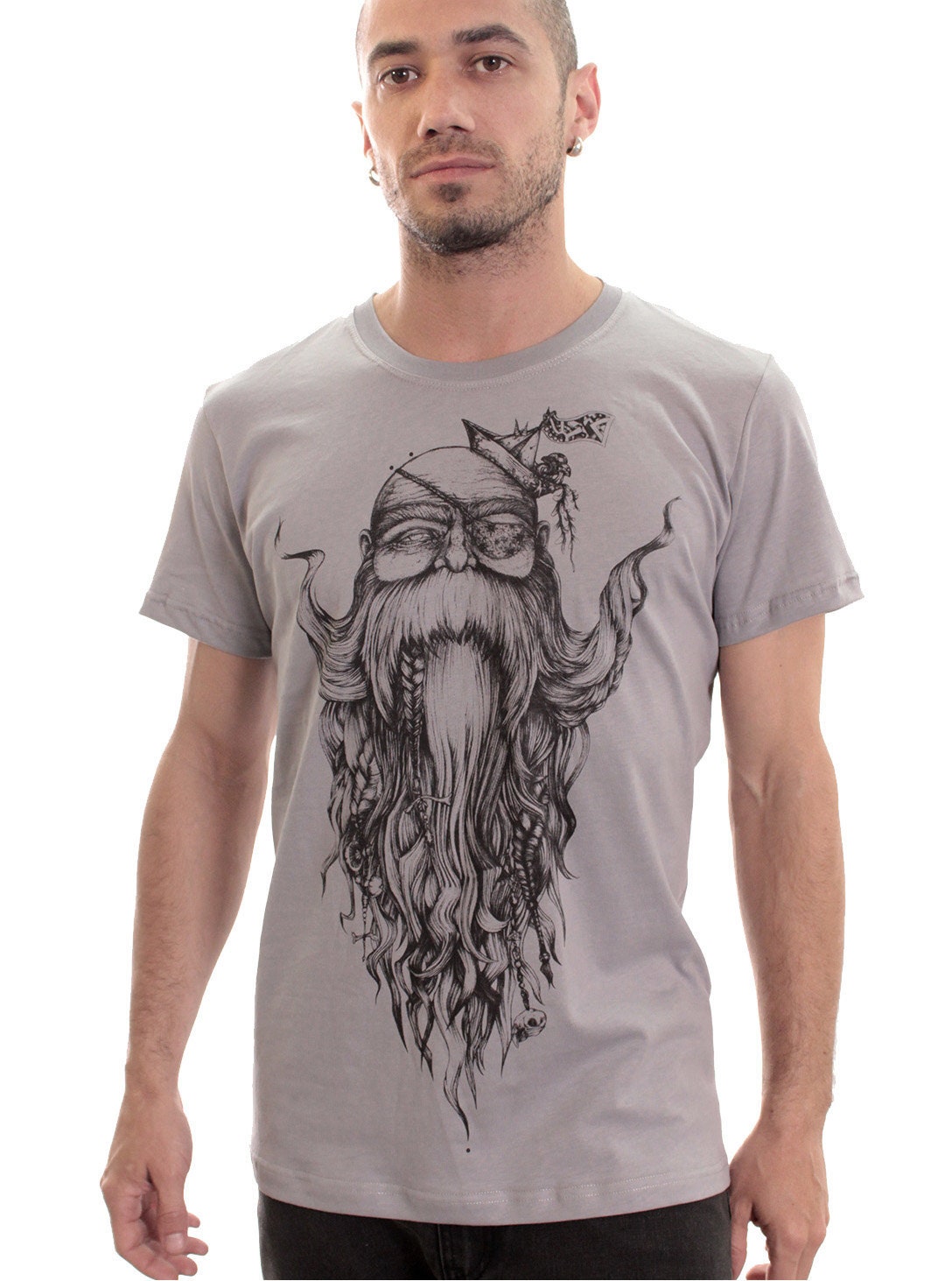 Men's T-shirt Beard Wise Man Graphic Printed Tee Street | Etsy