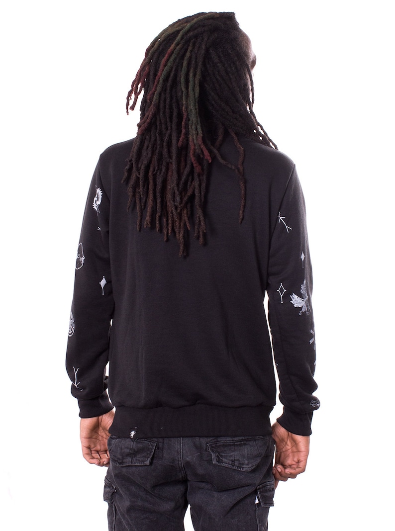 in House Graphic Design Black Printed Quality Cotton Sweatshirt Gift for Men SALE Men/'s Street Style Graphic Sweatshirt