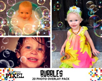 BUBBLES PHOTOSHOP OVERLAYS, Soap Bubbles Overlays, Photoshop Overlays, Blowing Bubbles Overlays, Portrait Overlays