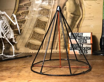 Vintage CONE GEOMETRIC SHAPE educational model visual aid Mathematics 3D shape