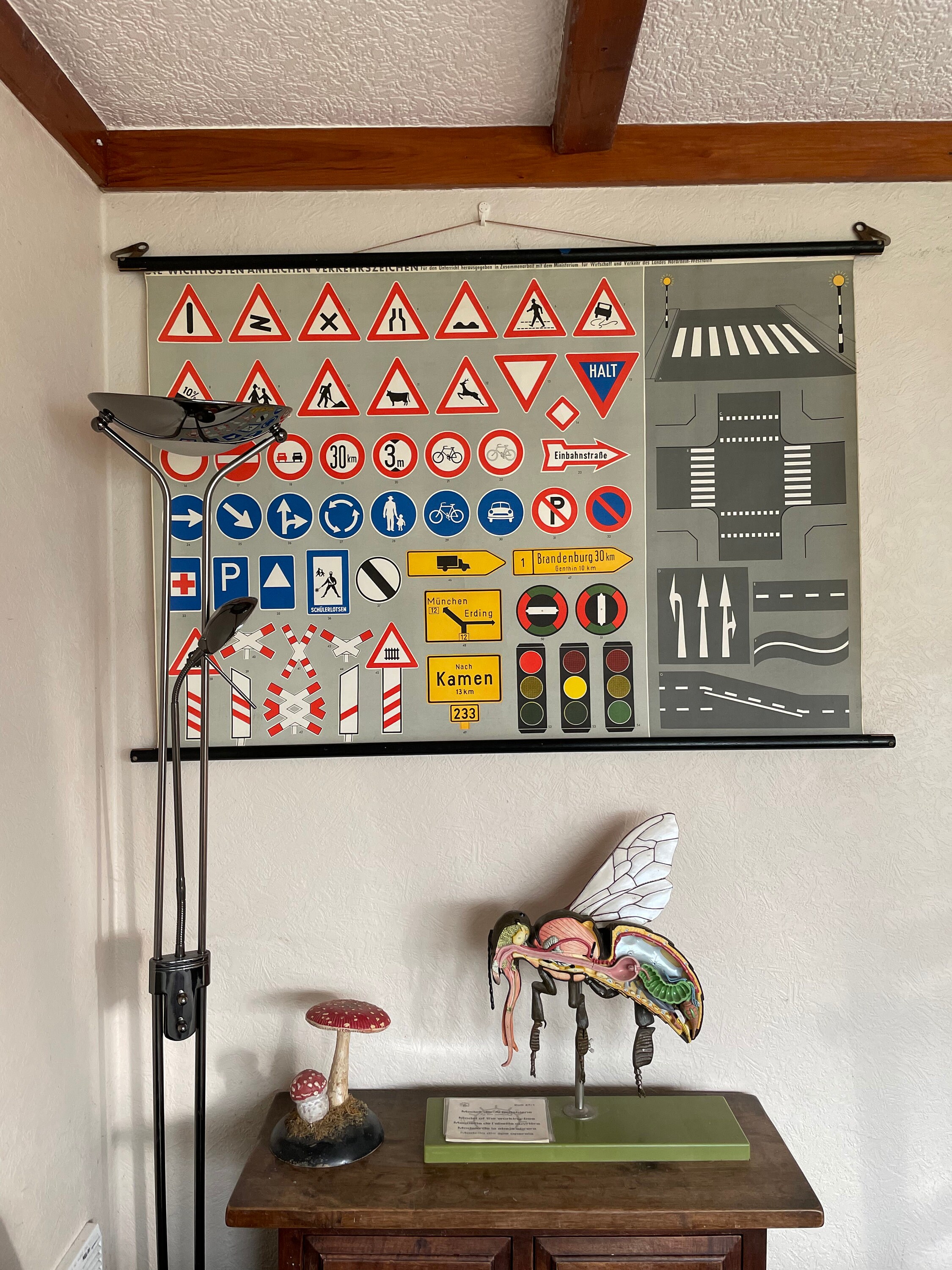 Rare ROAD SIGNS School Chart 1950s Road Safety TRAFFIC Rare ROAD SIGNS School Chart 1950s Road Safety TRAFFIC