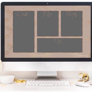 Rose Gold Desktop Wallpaper Organizer