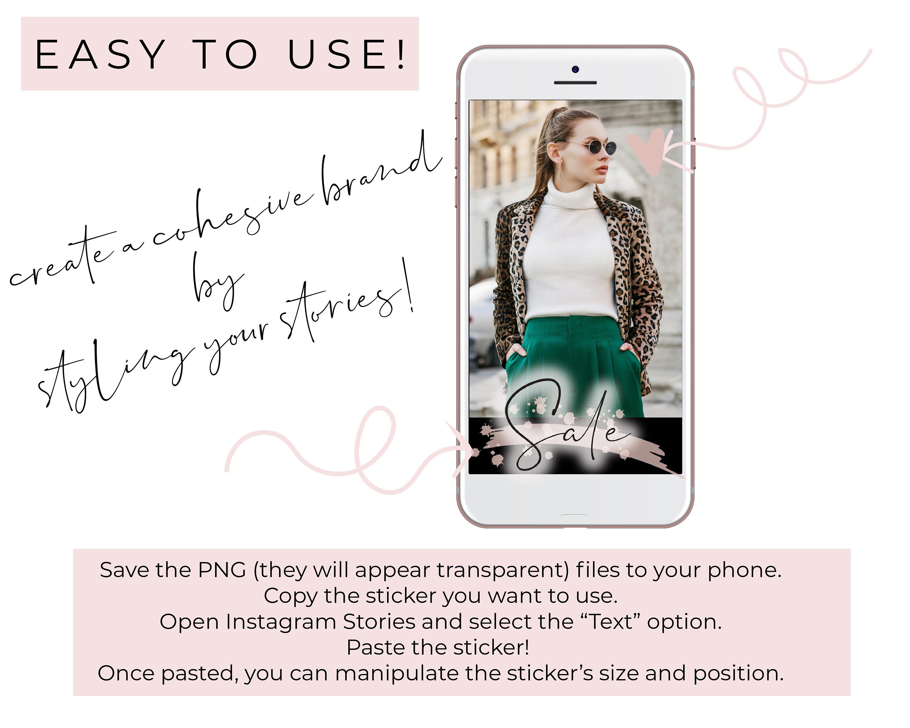 Instagram Stickers Blogger Overlays for Stories - Etsy