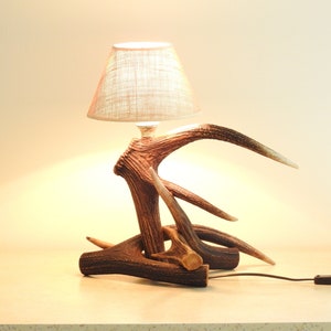Real Antler Table Lamp