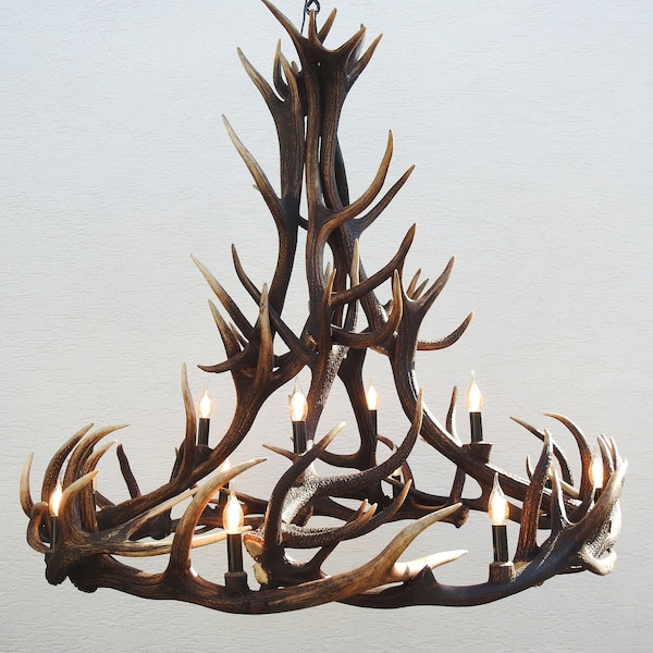 Large Antler Chandelier Etsy