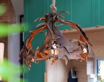 Table Antler Chandelier for Farmhouse