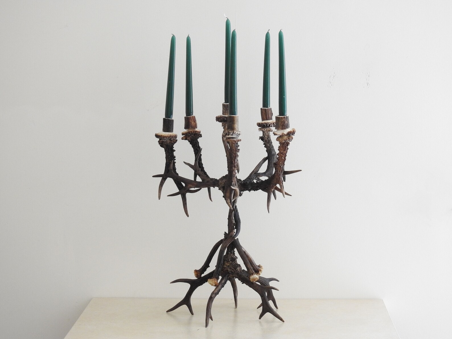 Real Antler Candle Holder for Rustic Home Etsy