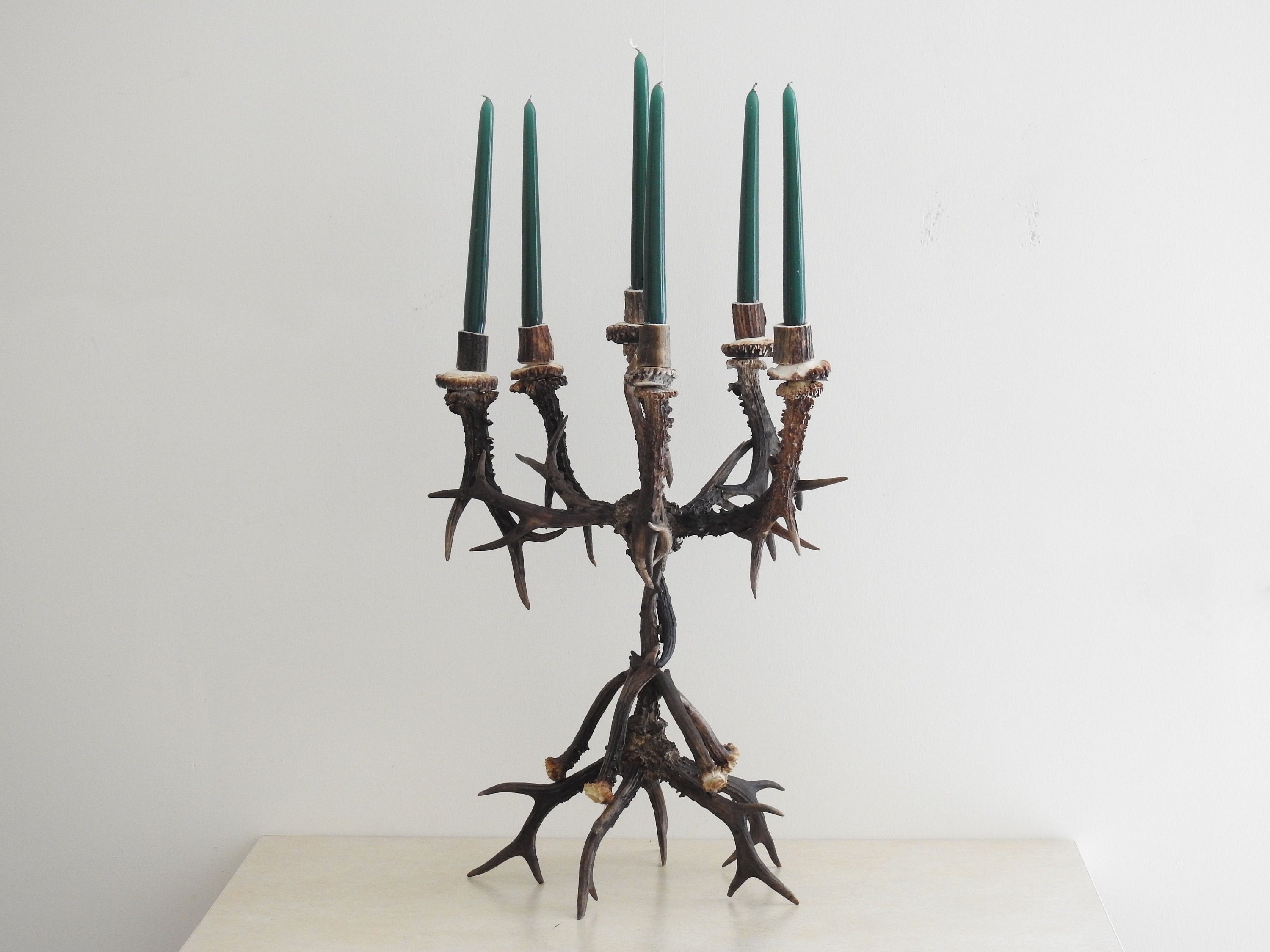 Real Antler Candle Holder for Rustic Home | Etsy