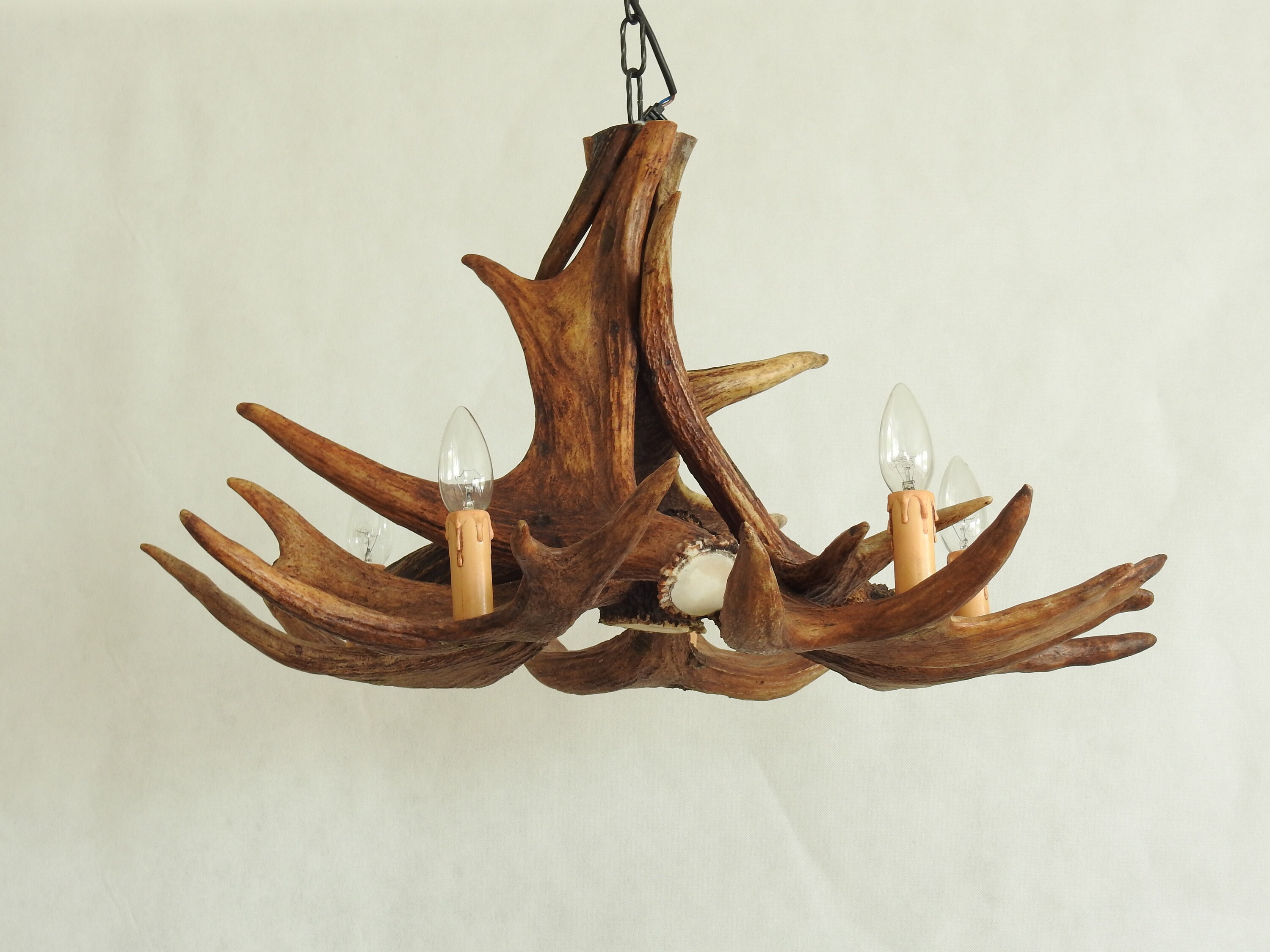 Moose Antler Chandelier Real For Decor Lighting Antlers