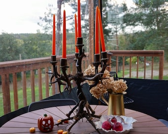 Real Antler Candle Holder for Rustic Home