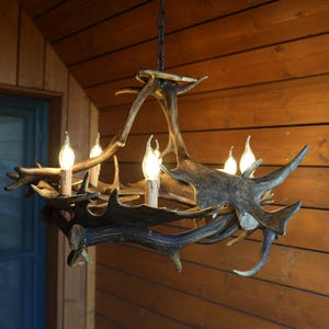 Real Fallow Deer Antler Chandelier for Rustic Home