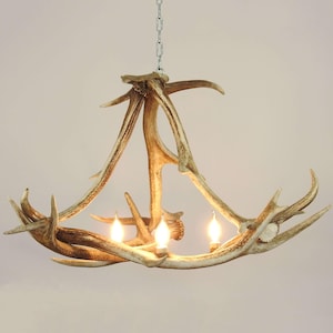 White Antler Chandelier for Living Room