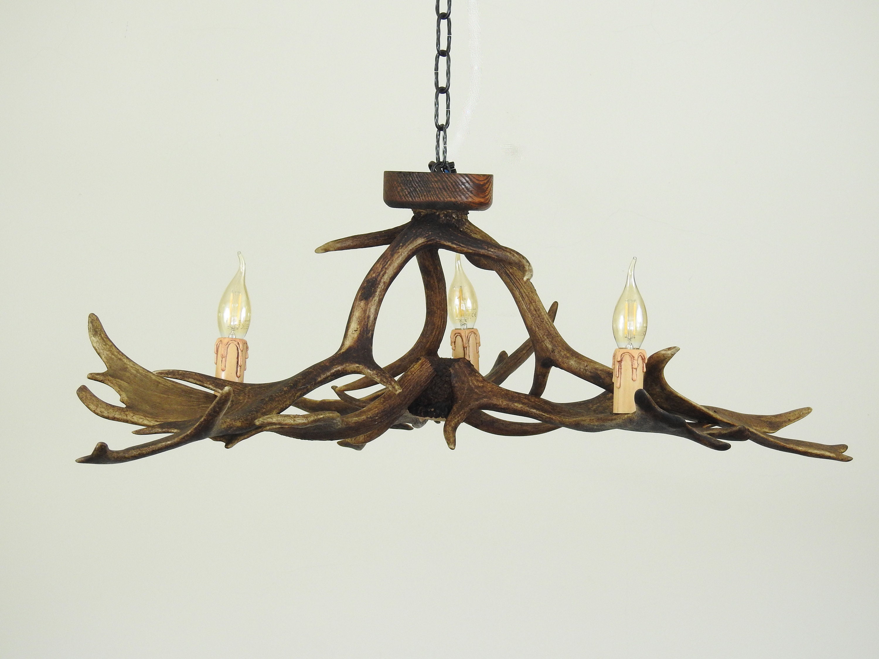 Small Antler Chandelier for Low Room Etsy