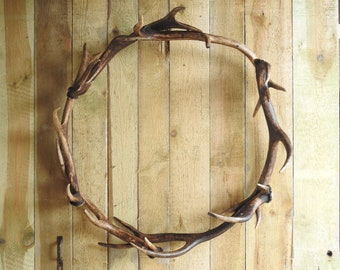Real Deer Antler Wreath