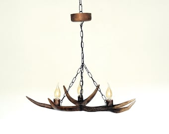 Piccolo lampadario con vero cervo