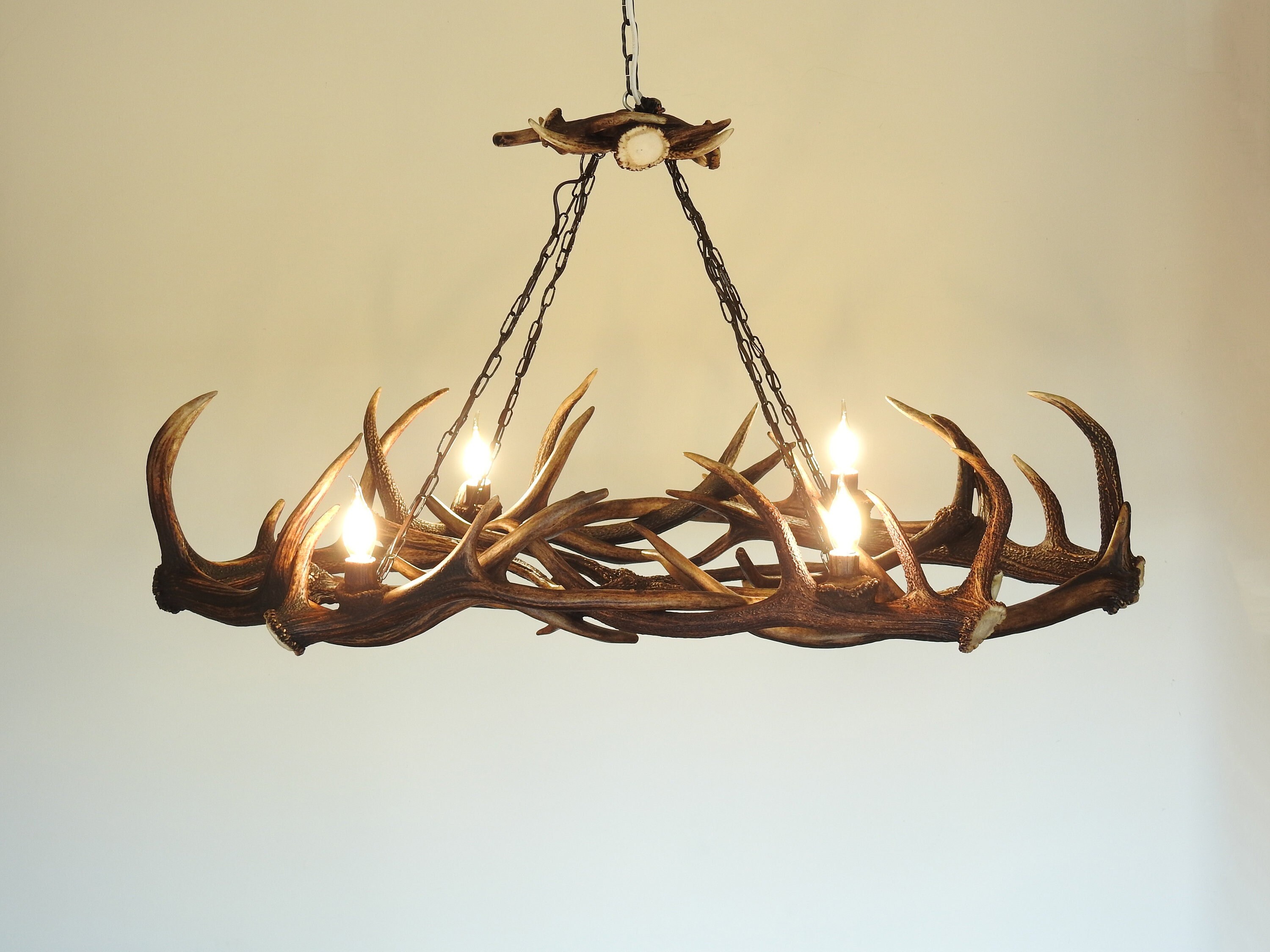 Elk horn chandelier deals