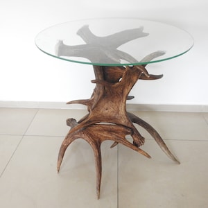 Real Moose Antlers Table