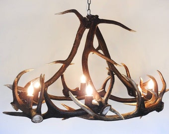 Real Deer Antler Round Chandelier