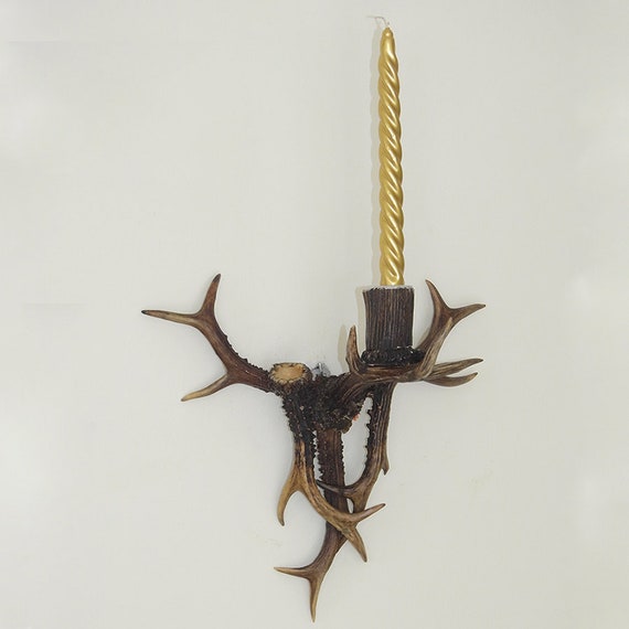Deer antler 2024 wall candle sconces