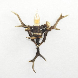 Kleine Geweih Wandlampe