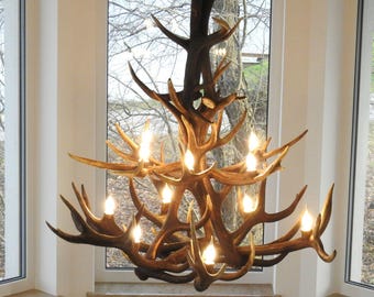 Large Antler Chandelier for Farmhouse Livingroom