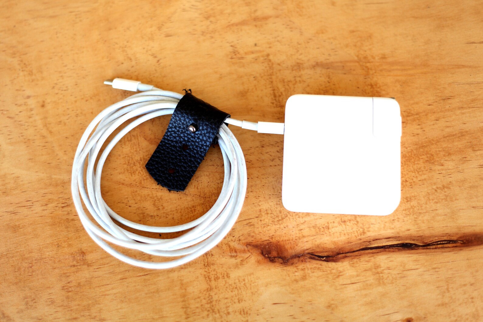 Set of 2 Genuine Leather Cable Wraps / Cord Holders / Cable Etsy