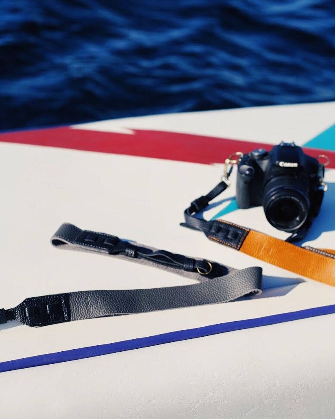 Camera Strap CrossBody Grey/Black Leather Camera Strap for Etsy