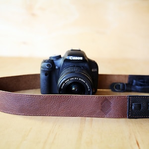 Camera Strap - Brown Cross-Body Leather Camera Strap for DSLR/SLR camera, DSLR Camera Strap. Canon camera strap. Nikon camera strap