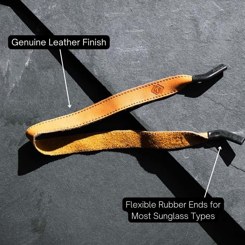 leather sunglass strap, sunglass croakie, high quality leather gifts for him, leather strap for sunglasses