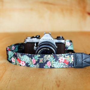 Camera Strap - Hilo Hawaiian design strap for DSLR or SLR camera, DSLR Camera Strap, Camera accessories. Canon / Nikon camera strap.