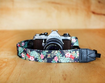 Camera Strap - Hilo Hawaiian design strap for DSLR or SLR camera, DSLR Camera Strap, Camera accessories. Canon / Nikon camera strap.