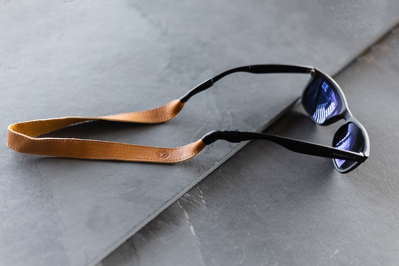leather sunglass strap, sunglass croakie, high quality leather gifts for him, leather strap for sunglasses