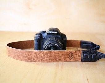 Leren schouderriem voor camera, verstelbare lengte, spiegelreflexcamera