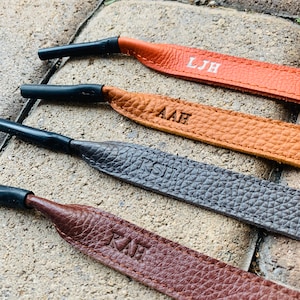 leather sunglass strap, sunglass croakie, high quality leather gifts for him, leather strap for sunglasses