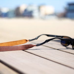 True Brown Leather Sunglass Strap / Sunglass retainer / Eyewear Retainers / Full Grain Leather / Monogrammed image 7