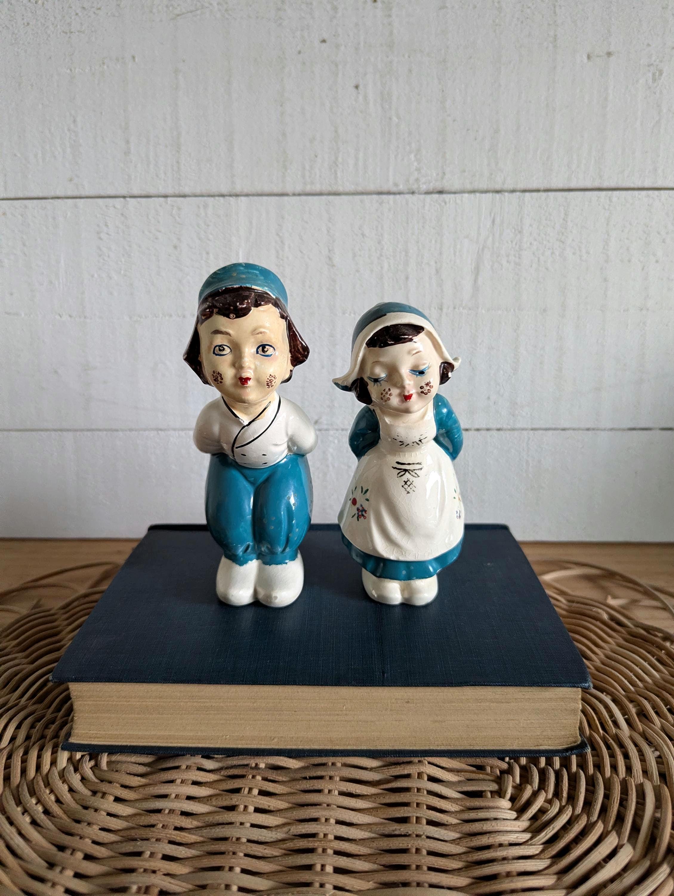 HOLLAND 陶器 カップル人形 19体 Vintage Ceramic Dutch Kissing Boy and Girl - Etsy