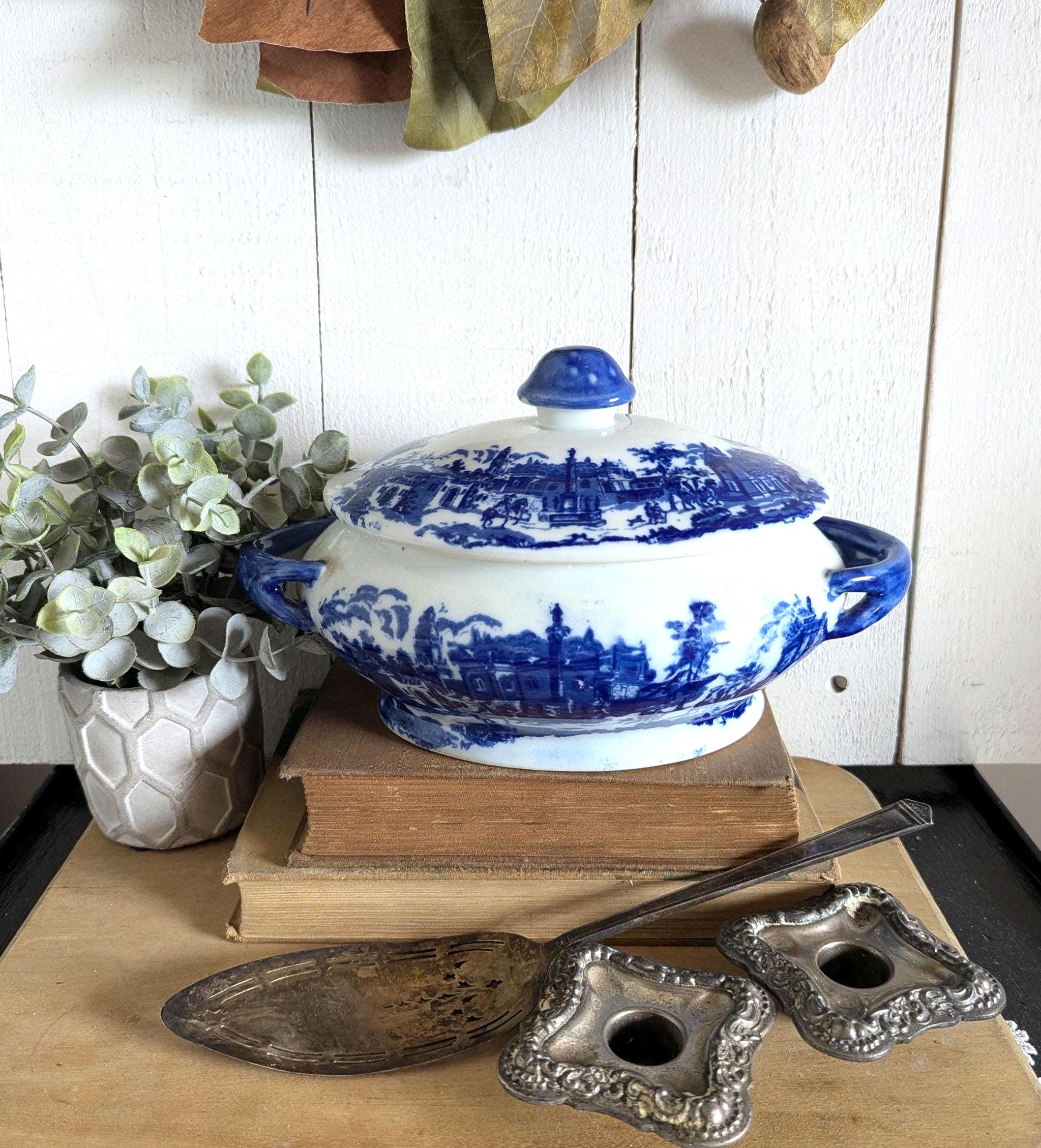 Antique Blue Ware - Etsy